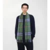 Sciarpa in cashmere con motivo a quadri