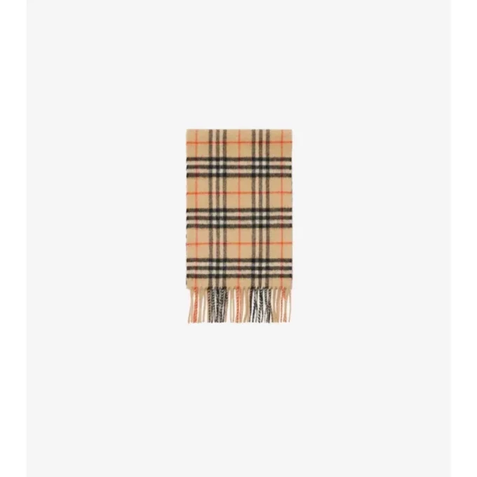 Sciarpa in cashmere con motivo a quadri