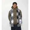 Sciarpa in cashmere con motivo a quadri