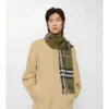 Sciarpa in cashmere con motivo a quadri