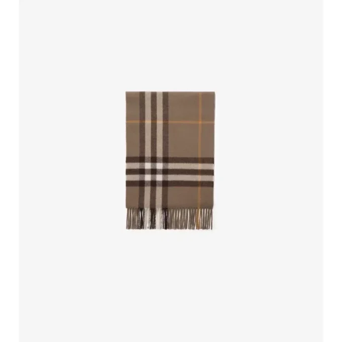 Sciarpa in cashmere con motivo a quadri