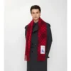 Sciarpa in cashmere con motivo a quadri