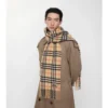 Sciarpa in cashmere con motivo a quadri