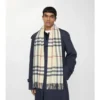 Sciarpa in cashmere con motivo a quadri