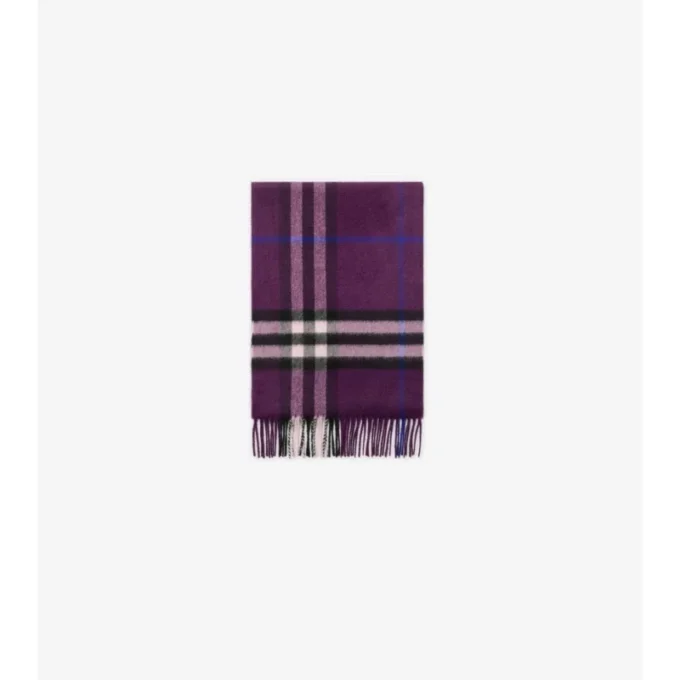 Sciarpa in cashmere con motivo a quadri