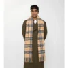 Sciarpa in cashmere con motivo a quadri