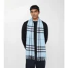 Sciarpa in cashmere con motivo a quadri