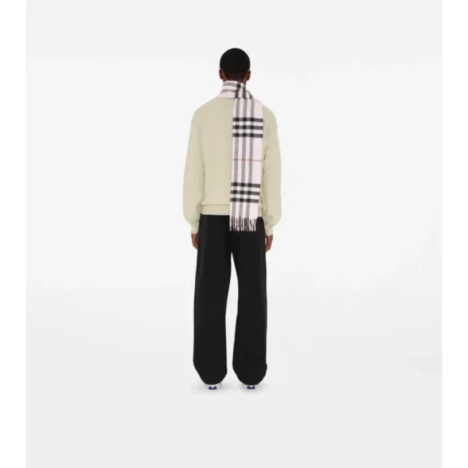 Sciarpa in cashmere con motivo a quadri