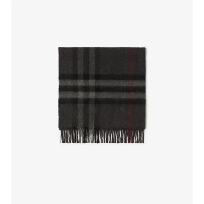 Sciarpa in cashmere con motivo a quadri