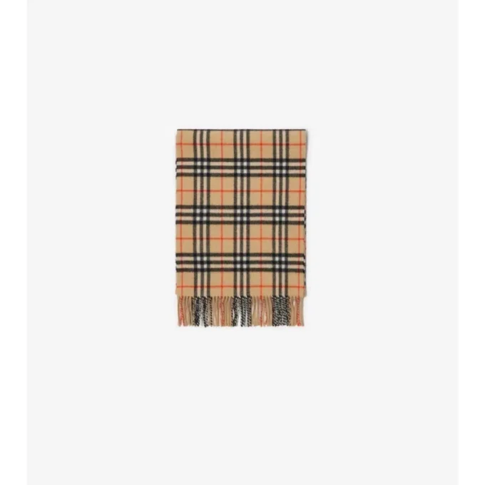 Sciarpa in cashmere con motivo a quadri