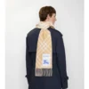 Sciarpa in cashmere con motivo a quadri