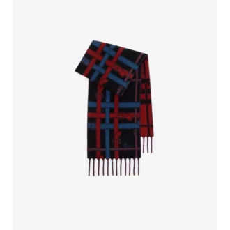 Sciarpa in cashmere con motivo a quadri Belt Check