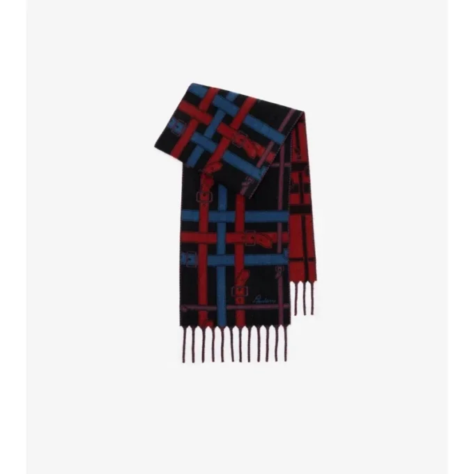 Sciarpa in cashmere con motivo a quadri Belt Check