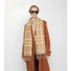 Sciarpa in cashmere con motivo a quadri Belt Check