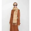 Sciarpa in cashmere con motivo a quadri Belt Check