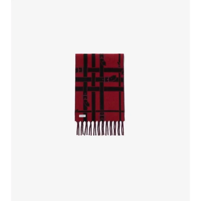Sciarpa in cashmere con motivo a quadri Belt Check