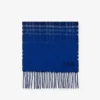 Sciarpa in cashmere con motivo a quadri sfumato