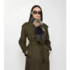 Sciarpa in cashmere con motivo a quadri sfumato