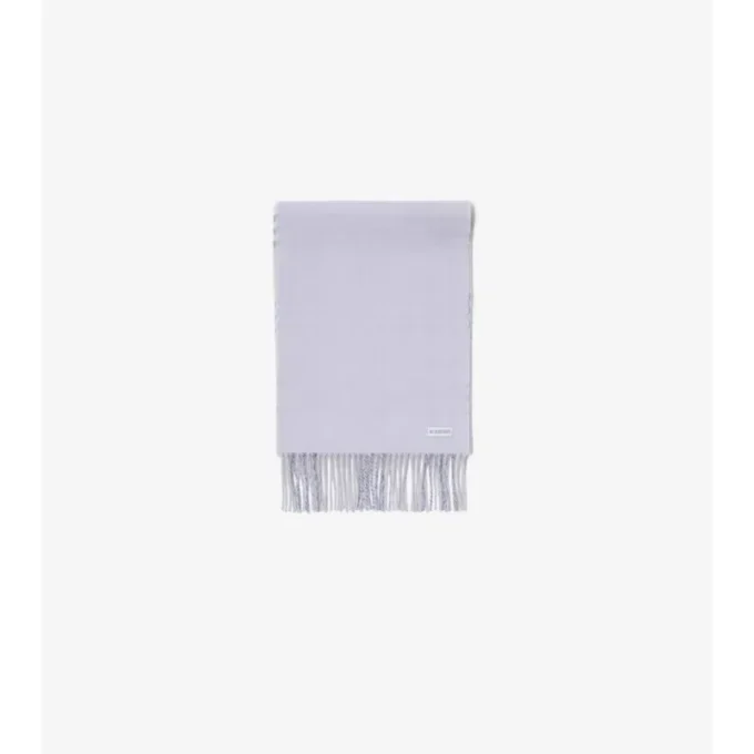 Sciarpa in cashmere con motivo a quadri sfumato