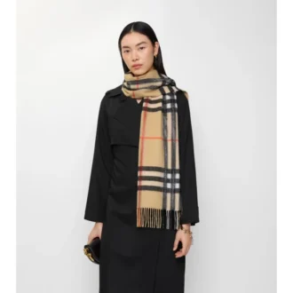 Sciarpa in cashmere con motivo Crystal Check