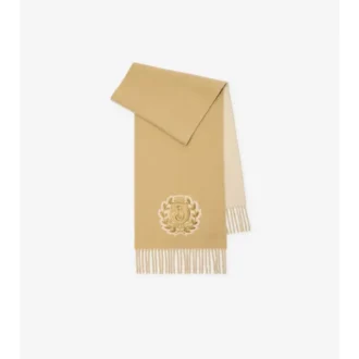 Sciarpa in cashmere con stemma B