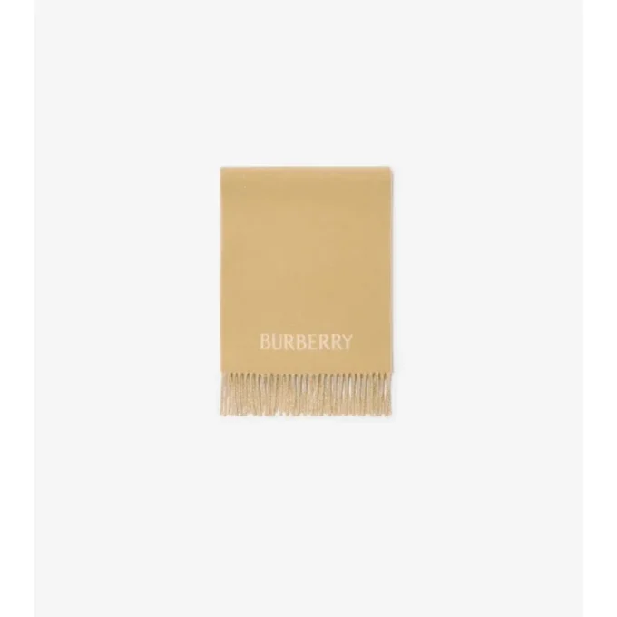 Sciarpa in cashmere con stemma B