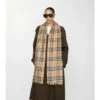 Sciarpa in cashmere e seta con motivo a quadri