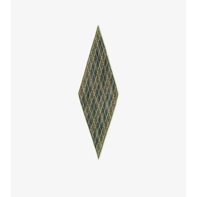 Sciarpa in chiffon di seta con motivo Belt Check