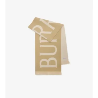 Sciarpa in lana con logo