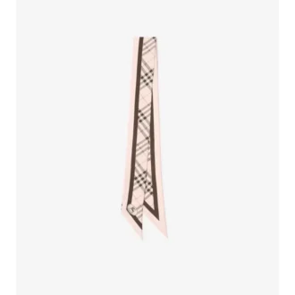 Sciarpa in seta a quadri skinny