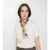 Sciarpa in seta a quadri skinny