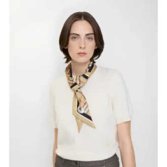 Sciarpa in seta a quadri skinny