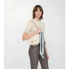 Sciarpa in seta a quadri skinny
