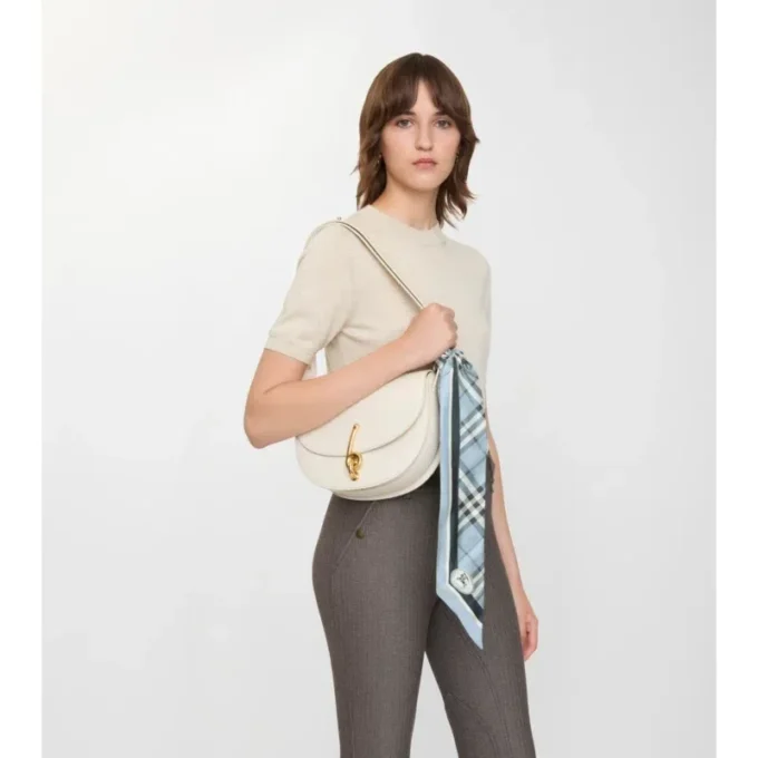 Sciarpa in seta a quadri skinny