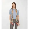 Sciarpa in seta a quadri skinny