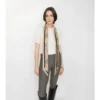 Sciarpa in seta a quadri skinny