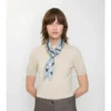 Sciarpa in seta a quadri skinny