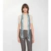 Sciarpa in seta a quadri skinny