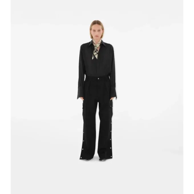 Sciarpa in seta a quadri skinny