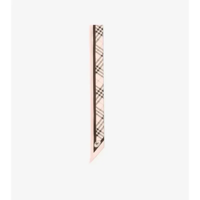 Sciarpa in seta a quadri skinny