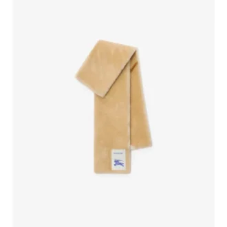 Sciarpa in shearling a quadri stretti