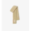 Sciarpa in shearling con etichetta stretta