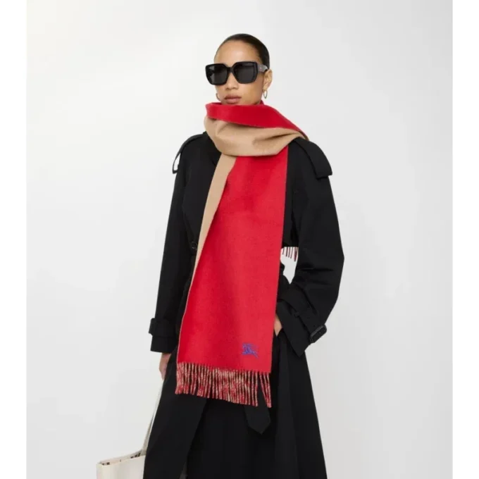Sciarpa reversibile in cashmere