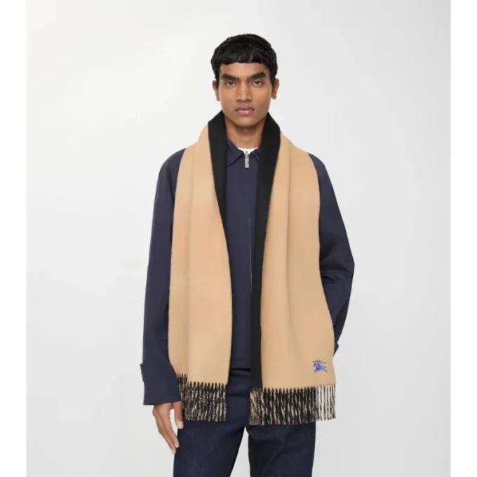 Sciarpa reversibile in cashmere