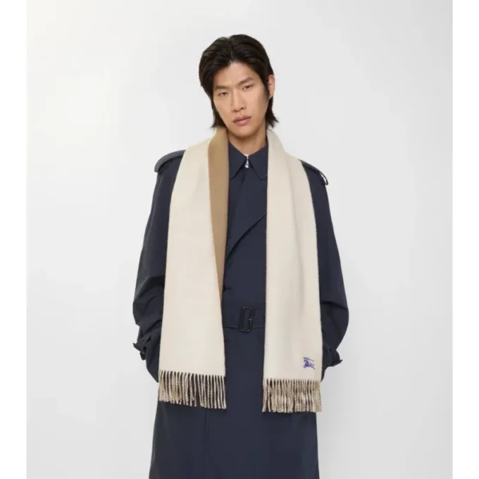 Sciarpa reversibile in cashmere