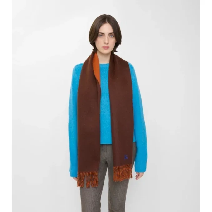 Sciarpa reversibile in cashmere