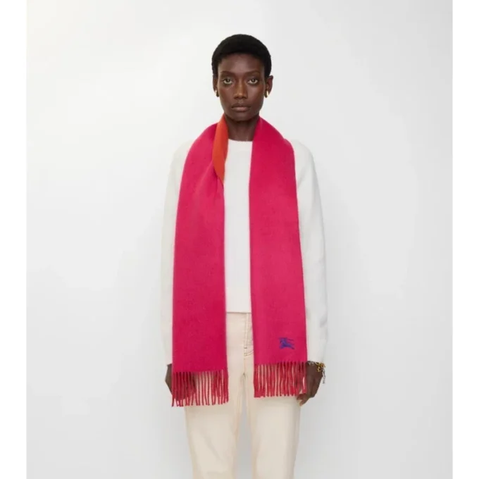 Sciarpa reversibile in cashmere
