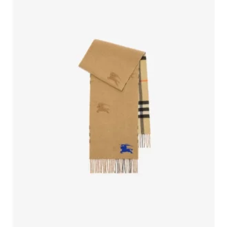 Sciarpa reversibile in cashmere con motivo EKD Check