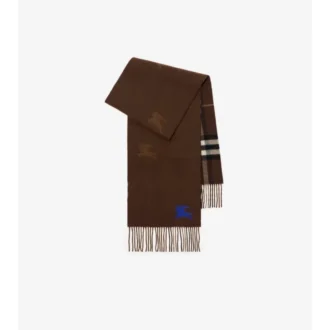 Sciarpa reversibile in cashmere con motivo EKD Check