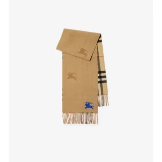 Sciarpa reversibile in cashmere con motivo EKD Check